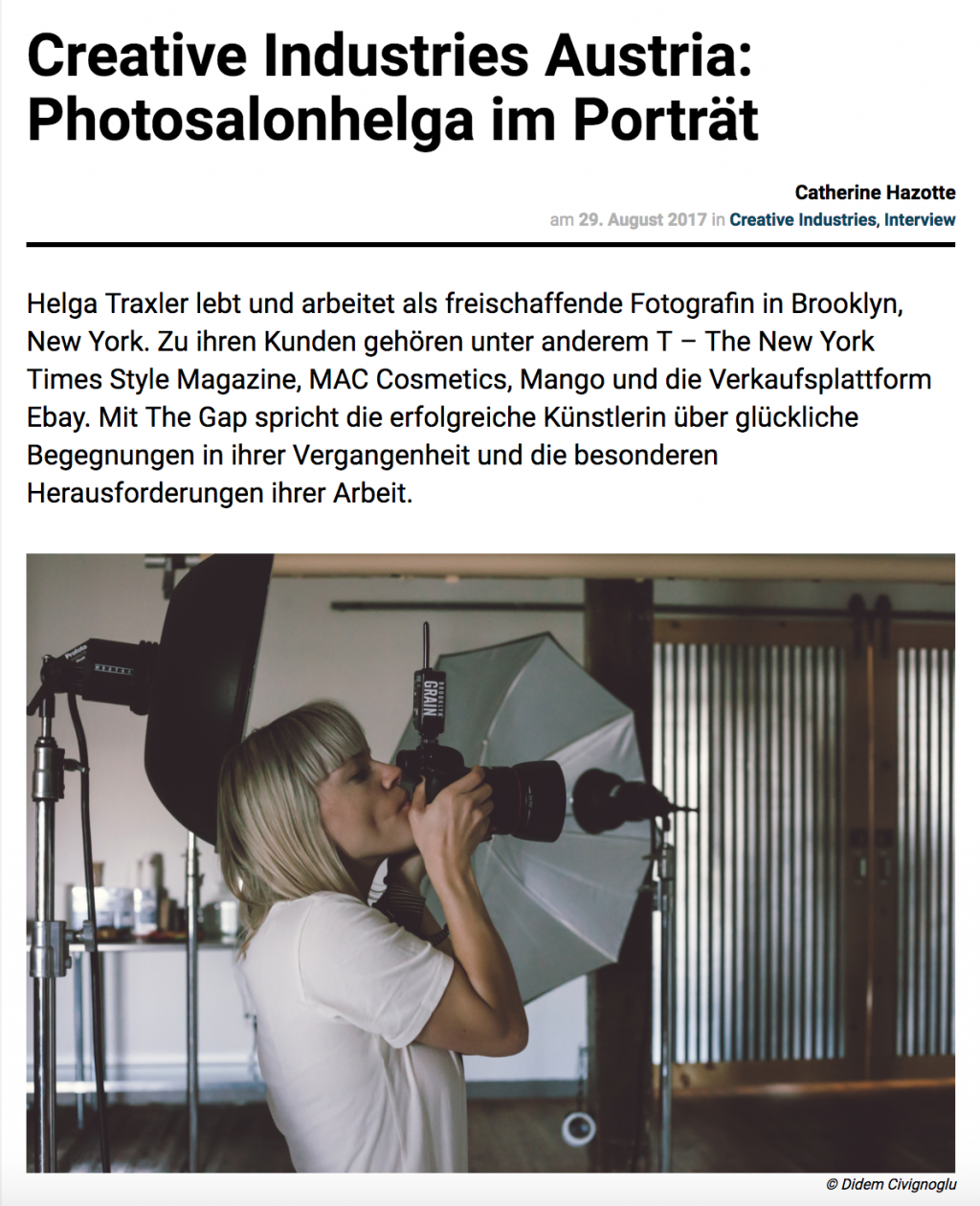 Helga Traxler News